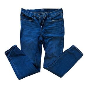 J Crew Factory Women's Blue Jeans Mid Rise 8’ Skinny Size 28